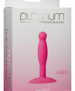 Platinum Premium Silicone - The Minis - Smooth - Small Anal Plug - Pink