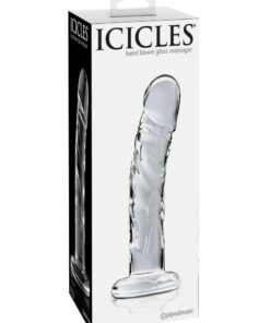 Icicles No. 62 Glass Dildo 6.5in - Clear