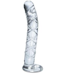 Icicles No. 60 Glass G-Spot and P-Spot Dildo 6in - Clear