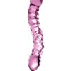 Icicles No. 55 Double-Sided Textured Glass Dildo 9in - Pink