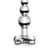 Icicles No. 47 Beaded Glass Anal Plug - Clear