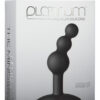 Platinum Premium Silicone - The Minis - Bubble - Medium Anal Plug - Black