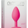 Platinum Premium Silicone - The Minis - Spade - Medium Anal Plug - Pink