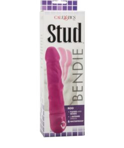 Bendie Stud Rod Vibrator - Pink