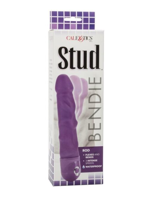Bendie Stud Rod Vibrator - Purple