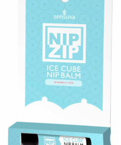 Sensuva Nip Zip Ice Cube Nip Balm Strawberry Mint Flavor