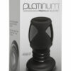 Platinum Premium Silicone - The Stretch - Medium Anal Expander Plug - Black