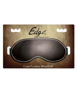 Edge Leather Blindfold - Black