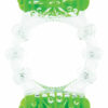 Color Pop Quickie Two-O Silicone Dual Vibrating Cock Ring - Green
