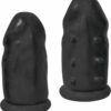 Ram Extension Condoms Latex Extender Sleeves (2 Per Box) - Black