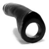 Oxballs Penetrator Silicone Cock Ring Dildo 7in - Black