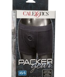 Packer Gear Boxer Brief Harness - XS/S - Black