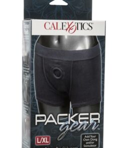 Packer Gear Boxer Brief Harness - L/XL - Black
