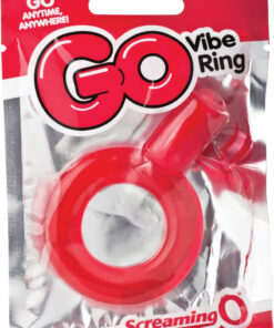 Go Vibe Ring Disposable Cock Ring - Red