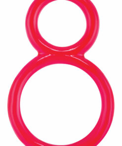 Ofinity Super Stretchy Double Silicone Cock Ring Waterproof - Red