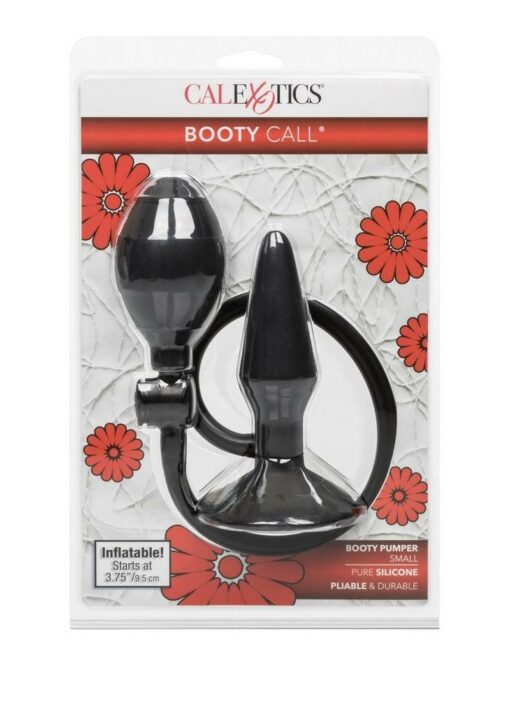 Booty Call Silicone Booty Pumper Butt Plug - Small - Black