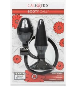 Booty Call Silicone Booty Pumper Butt Plug - Medium - Black