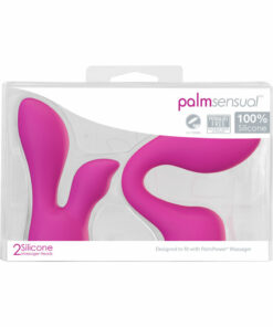 PalmSensual Silicone Massager Head Attachment (2 Per Pack) - Pink