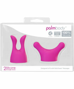 PalmBody Silicone Massager Head Attachment (2 Per Pack) - Pink