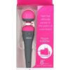 PalmPower Body Silicone Wand Massager - Gray/Pink