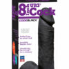 Vac-U-Lock CodeBlack Ultraskyn Dildo 8in - Black