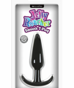 Jelly Rancher Smooth T Plug Butt Plug - Black