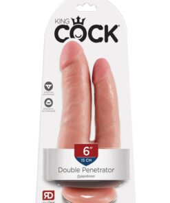 King Cock Double Penetrator Dildo - Vanilla