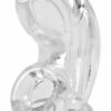 Oxballs Atomic Jock Cock-Lock Chastity Cage - Clear