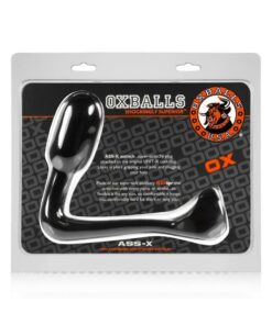 Oxballs Atomic Jock Ass-X Ass-Lock Cock Sling with Anal Plug 11in - Black