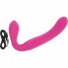 Love Rider Rechargeable Silicone Strapless Strap-On - Pink