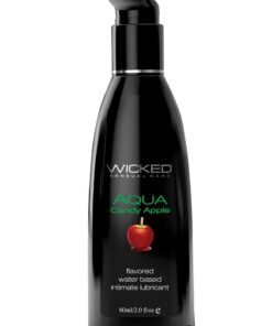 Wicked Aqua Water Based Flavored Lubricant Candy Apple 2oz