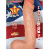 Real Skin All American Ultra Whoppers Curved Head Dildo 11in - Vanilla