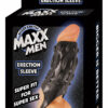Maxx Men Erection Sleeve Cock Ring - Black