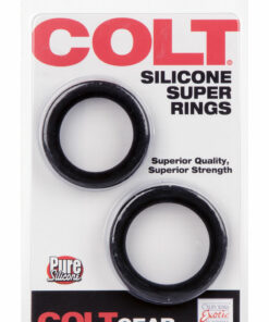 COLT Silicone Super Rings Cock Rings - Black