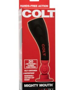 COLT Mighty Mouth Vibrating Stroker - Mouth - Black