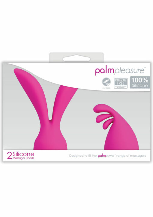 PalmPleasure Silicone Massager Head Attachment (2 Per Pack) - Pink