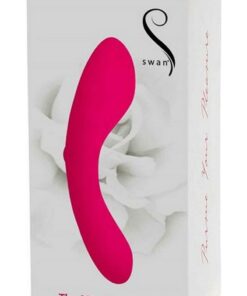 Swan Mini Swan Wand Rechargeable Silicone Massager - Pink