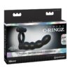 Fantasy C-Ringz Posable Partner Double Penetrator Cock Ring with Bullet - Black