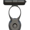Fantasy C-Ringz Posable Partner Double Penetrator Cock Ring with Bullet - Black
