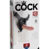 King Cock Strap on Harness with Dildo 6in - Vanilla