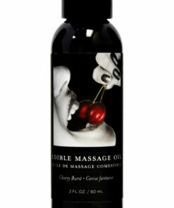 Earthly Body Hemp Seed Edible Massage Oil Cherry Burst 2oz