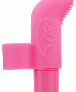 Play with Me Finger Vibe Silicone Vibrator - Pink