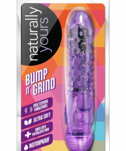 Naturally Yours Bump n Grind Vibrating Dildo - Purple