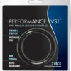 Performance VS1 Pure Premium Silicone Cock Rings (3 Pack) - Medium - Black