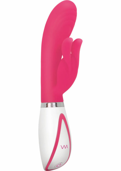 Disco Bunny Rechargeable Silicone Rabbit Vibrator with Dual Stimulation - Pink