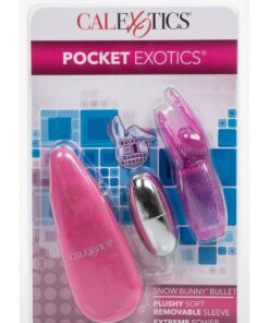 Pocket Exotics Snow Bunny Bullet 4in - Pink