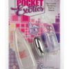 Pocket Exotics Snow Bunny Bullet 4in - Clear