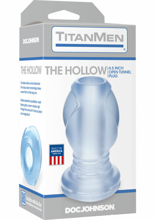 TitanMen The Hollow Open Tunnel Anal Plug - Clear