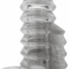 Thick Boy Vibrating Pleasure Sleeve with Turbo Motor Waterproof - Clear