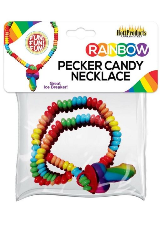 Rainbow Pecker Candy Necklace